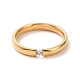 Crystal Rhinestone Simple Thin Finger Ring RJEW-I089-49G-2
