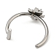 304 Stainless Steel Eyebrow Ring AJEW-H140-02P-3
