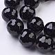 Dyed Natural Black Onyx Bead Strands G-E302-078C-18mm-3