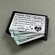 Tarjeta tipo billetera de transferencia térmica personalizada de acero inoxidable con rectángulo superdant 201 DIY-SD0001-90D-5