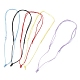 Fabricación de collar de cordón de nailon trenzado ajustable AJEW-JB01164-1