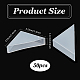50 pièce de protection d'angle triangulaire en plastique&nbsp;FIND-NB0005-48C-2