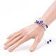 Ensemble de bracelets de perles tressées en cordon de polyester réglable et de bracelets extensibles BJEW-JB05980-5
