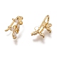 Brass Cuff Earrings X-ZIRC-Z015-01G-2