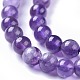 Chapelets de perles en améthyste naturelle G-I256-02C-3