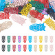 40 pièces 10 couleurs peintes à la bombe 430 et 201 pendentifs en filigrane en acier inoxydable STAS-TA0001-98-1