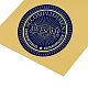 Adesivi autoadesivi in lamina d'oro in rilievo DIY-WH0219-020-4