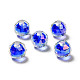 Placage uv perles acryliques transparentes irisées arc-en-ciel OACR-A014-B02-2