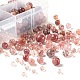 340Pcs 4 Style Natural Strawberry Quartz Round Beads G-LS0001-54-2