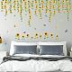 SUPERDANT Colorful Sunflower Wall Sticker Butterfly Wall Decor Sunflower Waterfall Wall Decals Vinyl Wall Art Decal for Baby Room Bedroom Living Room Nursery Kindergarten Decorations DIY-WH0228-577-5