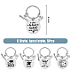 SUPERFINDINGS Class of 2023 Graduation Gifts Keychain Stainless Steel Keychain with Graduation Theme Pattern KEYC-FH0001-32B-2