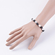 Bracelets extensibles avec perles en howlite mate synthétique BJEW-JB03229-02-3