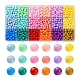 18 Colors Opaque Acrylic Beads DIY-YW0005-37-1