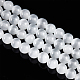 OLYCRAFT 80Pcs 10mm White Cat Eye Beads Crystal Glass Beads DIY Smooth Glass Beads Round White Glass Beads for Jewelry Making DIY Bracelet Necklace (2Strand) G-OC0003-23-3