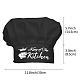 CREATCABIN Chef Hat King Of The Kitchen Adjustable Elastic Kitchen Cooking Hat Funny Premium Quality Cap for Chef Birthday Party Cooking Class Black AJEW-WH0242-004-2