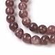 Perles de lépidolite naturelle / mica violet G-G770-04-6mm-3