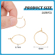 UNICRAFTALE About 100pcs Golden Wine Glass Ring 15mm Stainless Steel Hoop Earring Hypoallergenic Wine Glass Charms Rings Bead Earring Hoops for Jewelry Making STAS-UN0045-57-3