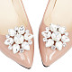 GORGECRAFT 2Pcs Rhinestone Shoe Clips Dainty Shiny Elegant Crystal Buckle Shoe Clip Jewelry Decoration Crystal Shoe Buckle With Crystal Rhinestone for Wedding Party Shoes Decoration DIY-WH0032-16P-1
