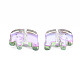 Electroplate Transparent Glass Beads GLAA-T022-06-B01-3