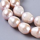 Natural Cultured Freshwater Pearl Beads Strands PEAR-L029-01-2