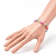Bracelets extensibles en perles d'argile polymère faites à la main pour les enfants BJEW-JB06326-03-3