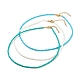 Ensemble de colliers de perles de verre 3pcs NJEW-JN03827-03-1
