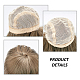 Pp plastica capelli ricci lunghi ondulati parrucca bambola DIY-WH0304-260-3