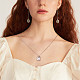 Shegrace rhodié 925 pendentif en argent sterling colliers pour femmes JN963A-2