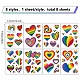 8 Sheets 8 Styles PVC Waterproof Wall Stickers DIY-WH0345-115-2