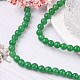 Chapelets de perles de jade naturel G-R165-8mm-14-5