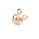 Chgcraft 100pcs 304 punte di perline in acciaio inossidabile estremità calotte dorate copertura nodo a conchiglia per creazione di gioielli artigianato fai-da-te STAS-CA0001-04-8