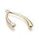Pendenti con strass per gioielli in lega placcata oro chiaro PALLOY-Z001-08B-3