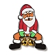 クリスマスアクリルパーツ  鉄のリング付き  サンタクロース  45x35x6mm  穴：1.6mm MACR-C024-07A-1