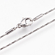 304 Stainless Steel Snake Chain Necklaces NJEW-G313-20P-2