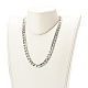 Unisex 304 Stainless Steel Cuban Chain Necklaces NJEW-JN03489-01-4