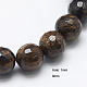 Chapelets de perles en bronzite naturel G-G213-8mm-34-1