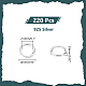 Pandahall Elite 220 шт. 925 открытых кольца из стерлингового серебра STER-PH0001-49-2