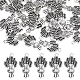 Sunnyclue 50 Stück Legierungsanhänger mit Herbstmotiv im tibetischen Stil FIND-SC0006-37-1