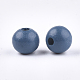 Painted Natural Wood Beads WOOD-S049-05C-2