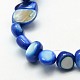 Dyed Natural Freshwater Shell Beads Strands SHEL-J003-M-4