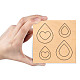 Stampi geometrici per il taglio del legno DIY-WH0169-03-2