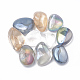 Placage sous vide perles de cristal de quartz naturel G-T004-40-B-3