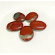 Piedra de palma ovalada de jaspe rojo natural G-P415-54-3