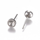 Accessoires de puces d'oreilles en 304 acier inoxydable STAS-G225-24P-01-2