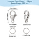 SUNNYCLUE 1 Box 240Pcs Lobster Clasps Lobster Clasp Bulk 304 Stainless Steel Lobster Claw Clasps Necklace Bracelet Clasp Fasteners Hook Lobster Claw Clasp for Jewelry Making Women DIY Craft Supplies STAS-SC0004-89-2