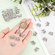 AHANDMAKER 30 Pcs Butterfly Connectors Charms FIND-GA0002-66-3