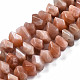 Chapelets de perles de sunstone naturelle naturelles G-S376-007-1