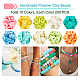 SUPERFINDINGS Eco-Friendly Handmade Polymer Clay Beads CLAY-FH0001-02C-01-6