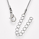 Messing Runde Schlangenkette Halskette Herstellung MAK-T006-11A-B-2