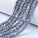 Electroplate Glass Beads Strands EGLA-A034-P4mm-A15-1